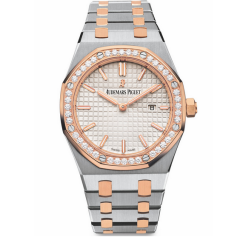 管道貨訂制愛彼皇家橡樹67650/67651女裝瑞士進口石英機芯 鑲鑽間金女士手錶