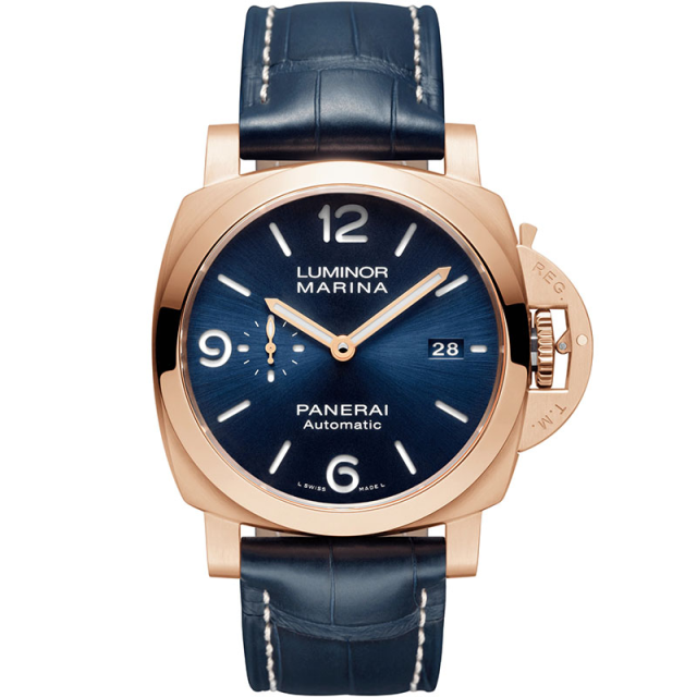 VS廠複刻沛納海廬米諾紅金腕表PAM01112男士機械表 騷藍