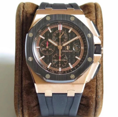 JF愛彼皇家橡樹離岸型26400全系列玫瑰金膠帶 計時男士機械手表