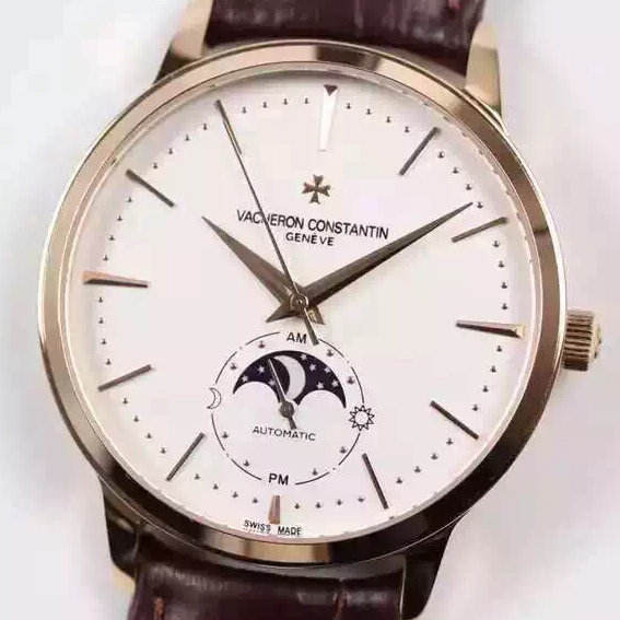 江詩丹頓傳承81180超薄月相系列機械手表
