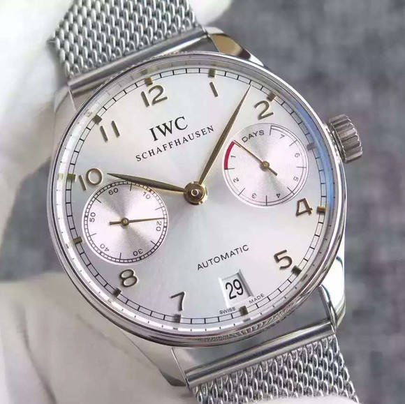 萬國葡七限量版葡萄牙7日鏈V4版鋼帶，原版Cal.51011全自動機芯男士手錶