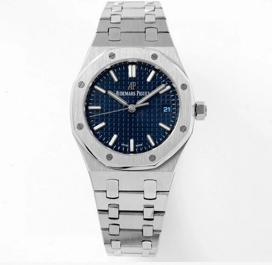 8F廠愛彼皇家橡樹34mm藍色鋼帶女士機械手表