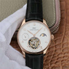萬國IWC陀飛輪V2版 葡萄牙動力日月星辰系列真飛輪 頂級手動真陀飛輪機芯 男士