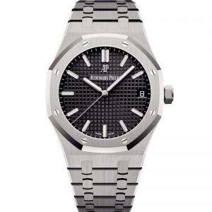 ZF愛彼皇家橡樹15500新款黑盤鋼帶機械男士手錶 正品開模 最牛的複刻版本