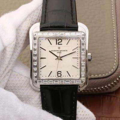 【GS新品】新款江詩丹頓歷史名作系列光澤亮麗的方形外殼，36.47X43.06X9mm，西鐵城90