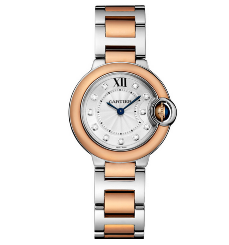 V6廠複刻卡地亞藍氣球系列W3BB0005石英女表 間玫瑰金