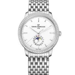 VF廠芝柏1966系列49545D11A131-11A?月相功能男士機械鋼帶手錶 鑲鑽款