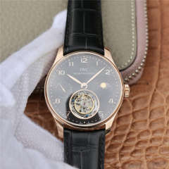 萬國IWC陀飛輪V2版 葡萄牙動力日月星辰系列真飛輪 頂級手動真陀飛輪機芯 男士