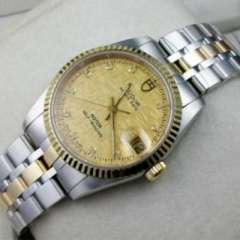 瑞士帝陀TUDOR小王子系列包18K金鋼帶 全自動機械鑽石刻度男士手錶 立體電腦紋