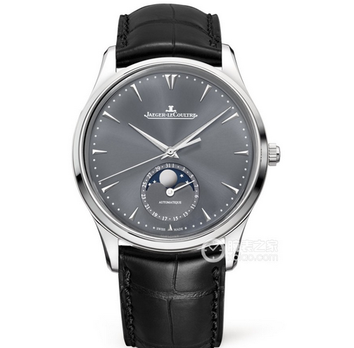 GF廠積家月相大師系列1363540灰盤男士機械皮帶手錶 複刻一體機芯