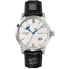 V9格拉蘇蒂原創議員1-36-04款,雙跳大日曆男士自動機械表