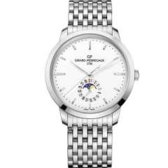 VF廠芝柏1966系列49545-11-131-11A月相功能機械男士鋼帶手錶