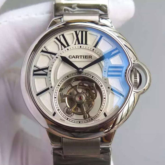 Cartier 卡地亞藍氣球W692000 真陀飛輪機械機芯高端奢華男士手錶