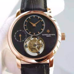 江詩丹頓頂級真陀飛輪系列機械男表  左邊24小時顯示