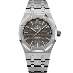 愛彼皇家橡樹系列15450灰盤女士機械鋼帶手錶