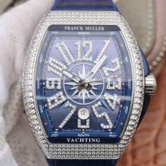 法蘭克穆勒 FM Vanguard Yachting V45艇系列鑲鑽版男表 44x54mm