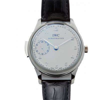 萬國葡萄牙IW524204機械男士手錶，銀白刻度/金色刻度。
