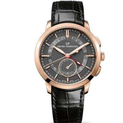 芝柏Girard-Perregaux 1966系列49544-52-231-BB60男士機械手表 玫