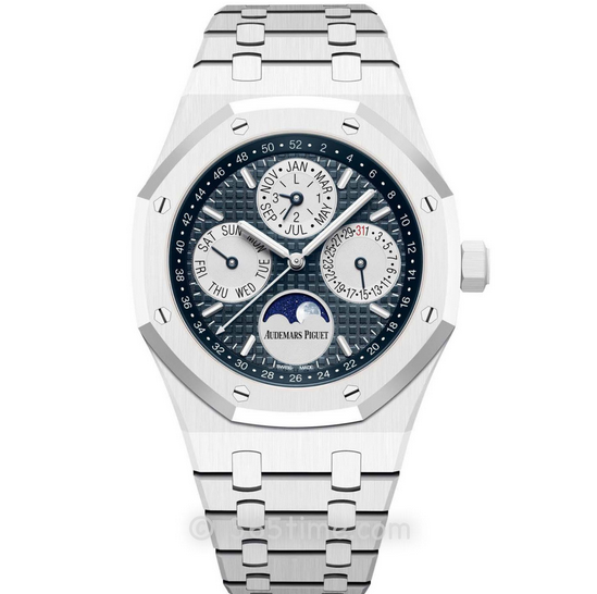 APS廠複刻愛彼皇家橡樹26579CB 超薄複雜萬年曆機芯 白陶瓷 愛彼萬年曆最強版本