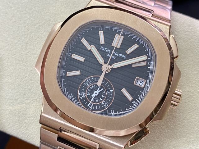 V2版真功能，真小秒！ 3K工廠震撼推出——百達翡麗鸚鵡螺5980/1A-014多功能計時腕表V2版本