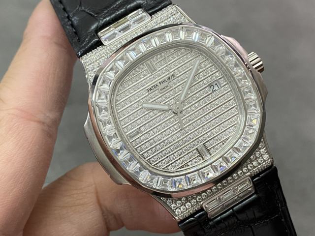 GS廠滿鑽百達翡麗運動優雅鸚鵡螺後鑲鑽系列