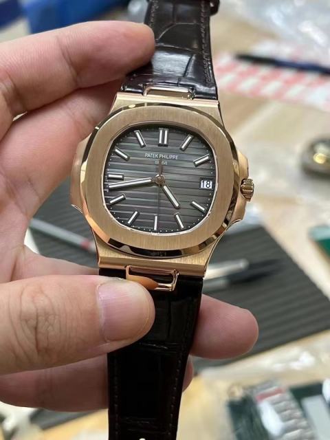 3k廠，百達翡麗玫瑰金鸚鵡螺皮帶款