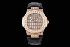 GS廠打造手腕上的璀璨“舷窗”百達翡麗運動優雅鸚鵡螺後鑲鑽系列