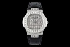 GS廠打造手腕上的璀璨“舷窗”百達翡麗運動優雅鸚鵡螺後鑲鑽系列