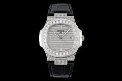 GS廠打造手腕上的璀璨“舷窗”百達翡麗運動優雅鸚鵡螺後鑲鑽系列