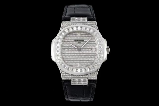 GS廠打造手腕上的璀璨“舷窗”百達翡麗運動優雅鸚鵡螺後鑲鑽系列