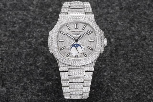 R8廠 Patek Philippe 百達翡麗運動優雅滿天星系列5726/1A-014腕表鸚鵡螺