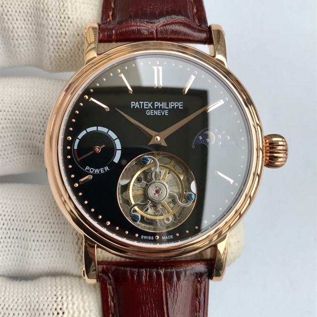 百達翡麗月相星辰頂級手動腕表同軸陀飛輪機芯