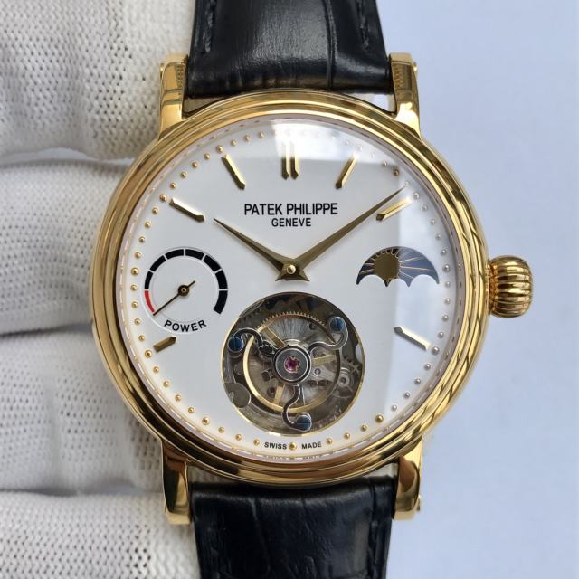 百達翡麗月相星辰頂級手動腕表同軸陀飛輪機芯