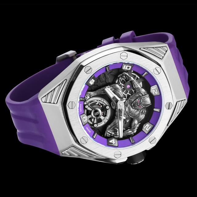 愛彼皇家橡樹概念系列“Black Panther黑豹”浮動式陀飛輪腕表26620