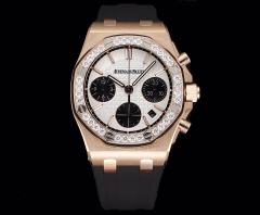 AP愛彼Audemars Piguet皇家橡樹女款多功能計時機械腕表