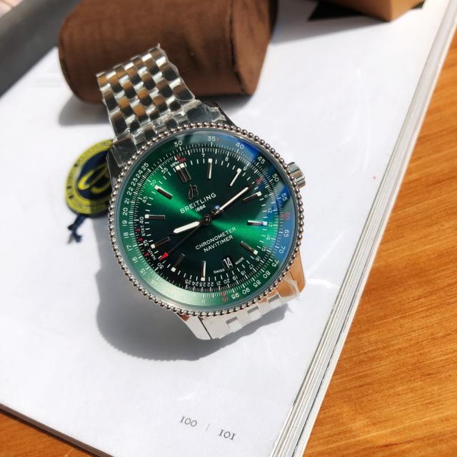 百年靈航空計時藍寶石玻璃錶鏡，Navitimer航空錶鏈
