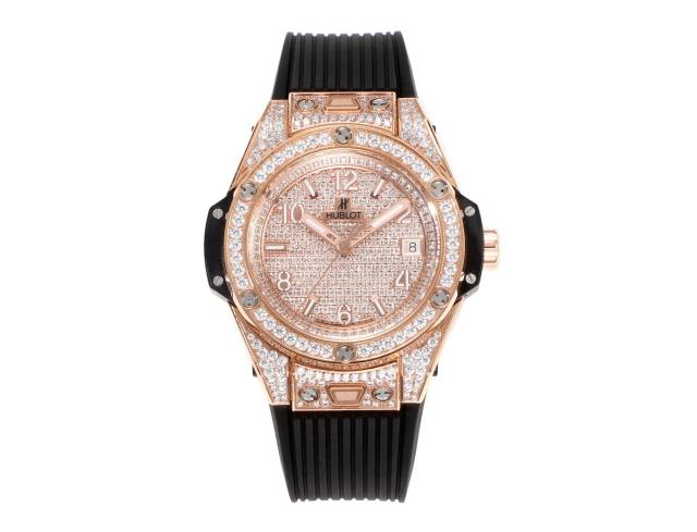 MS廠宇舶Big Bang一鍵式精鋼彩虹女士腕表