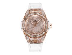 MS廠宇舶Big Bang一鍵式精鋼彩虹女士腕表