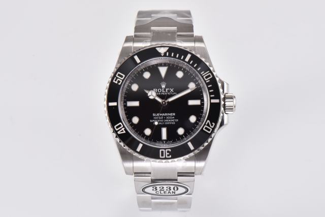 Clean廠/124060 勞力士Submariner 無歷（黑十）3230機芯