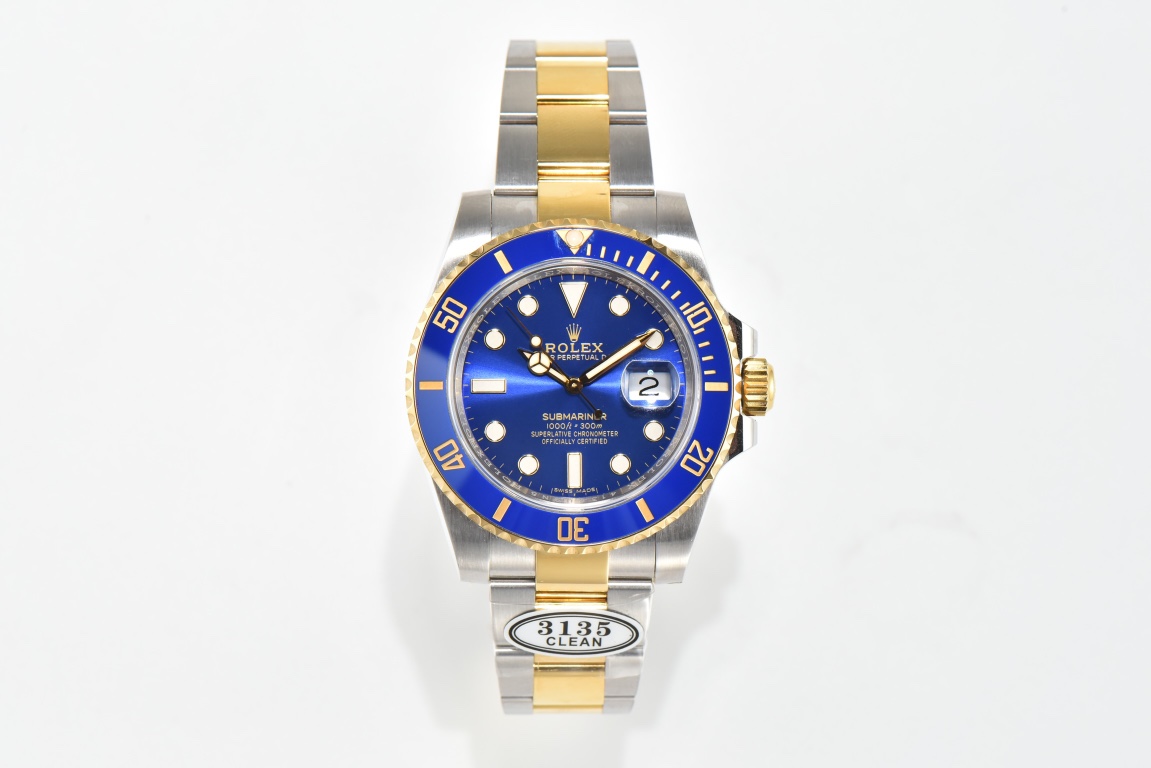 Clean廠/116613勞力士Submariner 間金藍圈水鬼40MM 丹東3135機芯