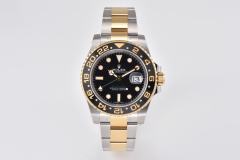Clean廠/116713 勞力士GMT間金黑面綠針 3186機芯