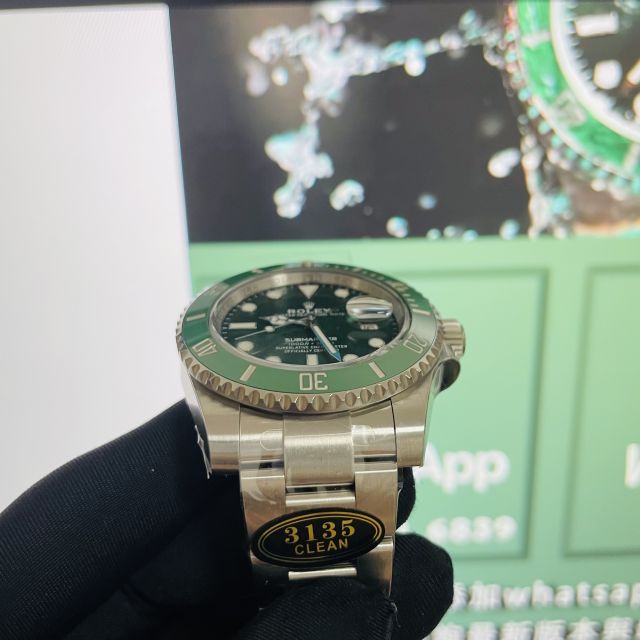 Clean廠水鬼系列116610lv綠水鬼丹東3135機芯實拍