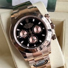 BT廠地通拿玫瑰金黑面m116505-0008高仿地通拿實拍