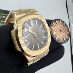 3K廠百達翡麗鸚鵡螺玫瑰金5711改裝BUFF代用錶盤