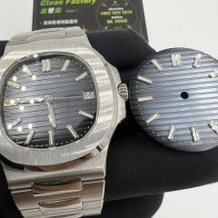 3K廠百達翡麗鸚鵡螺5711藍面升級BUFF代工廠錶盤實拍