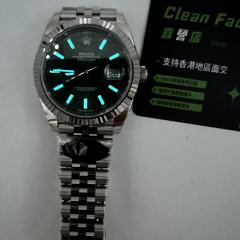 Clean廠勞力士日誌m126334-0028薄荷綠五珠鏈實拍