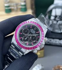 Clean廠勞力士白金地通拿鑲嵌寶石滿改案例