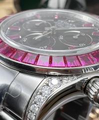 Clean廠勞力士白金地通拿鑲嵌寶石滿改案例