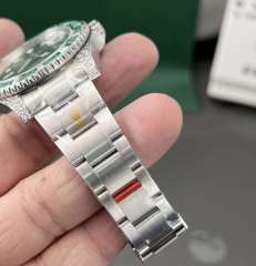 Clean廠勞力士綠水鬼改裝案例鑲嵌寶石莫桑鑽