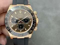 Clean廠勞力士玫瑰金啡面地通拿改裝包金